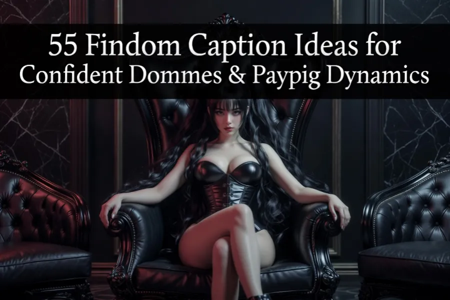 55 Findom Caption Ideas for Sexy Dommes and Paypig Dynamics article cover image